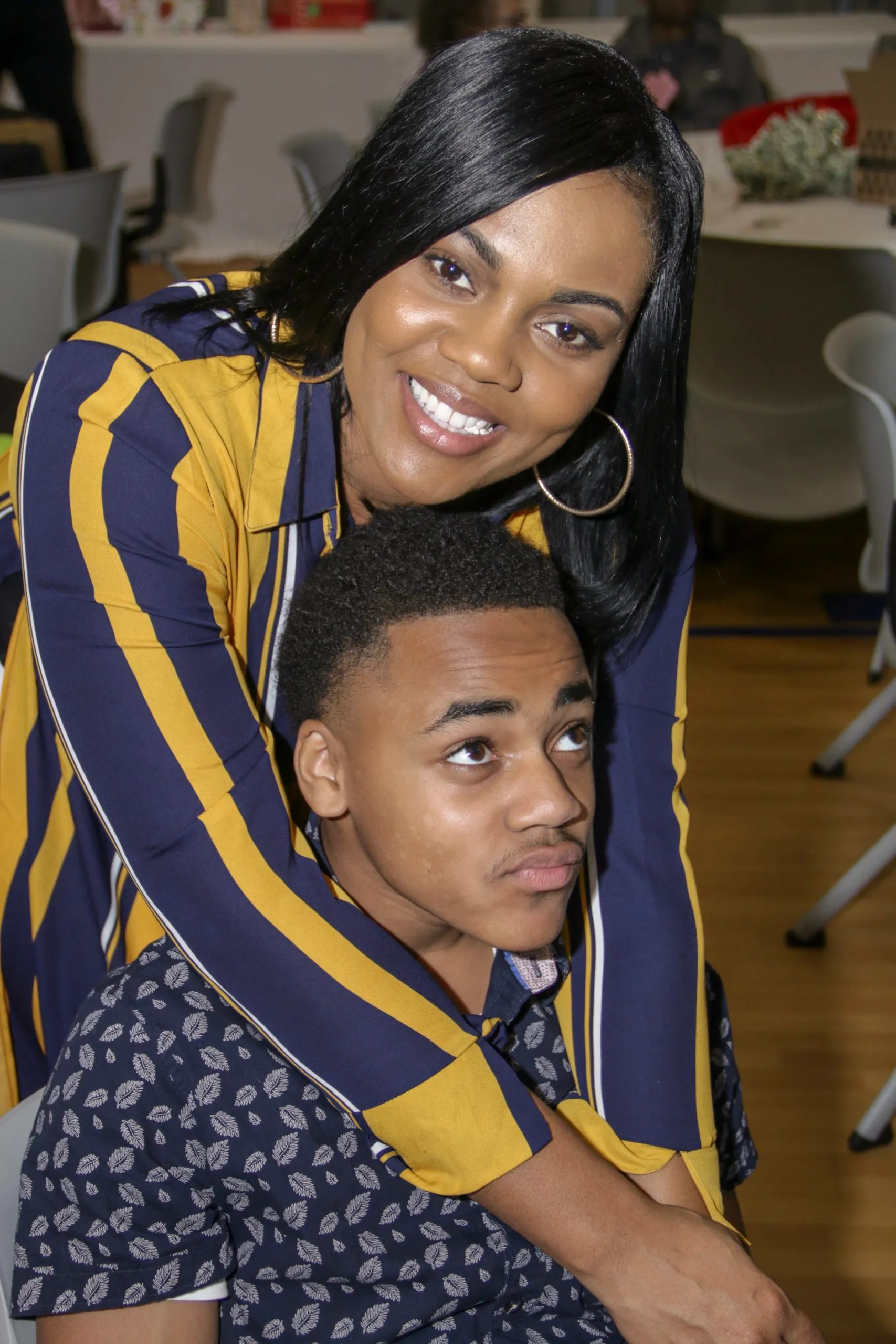 Ebony McClenny with her son Dakarai